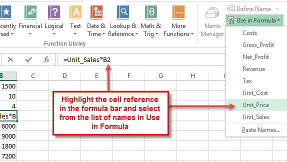 Using Cell Reference Names And Named Ranges In Microsoft Excel Pat Howe S Blog