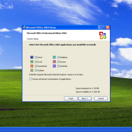 Windows XP Office 2003 Install