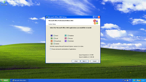 Windows XP Office 2003 Install