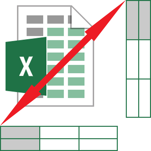 transpose rows to columns