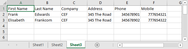 Excel Data Consolidation Example 03