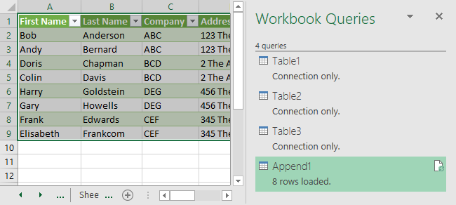 Excel Data Consolidation Example 15