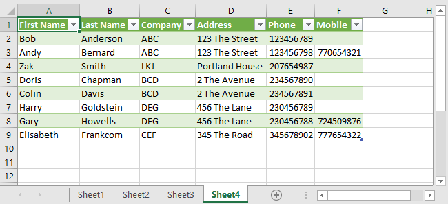 Excel Data Consolidation Example 20