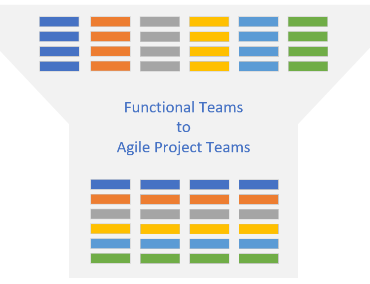 functional teams to agile project teams