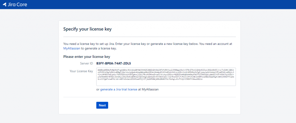 Jira - License Key