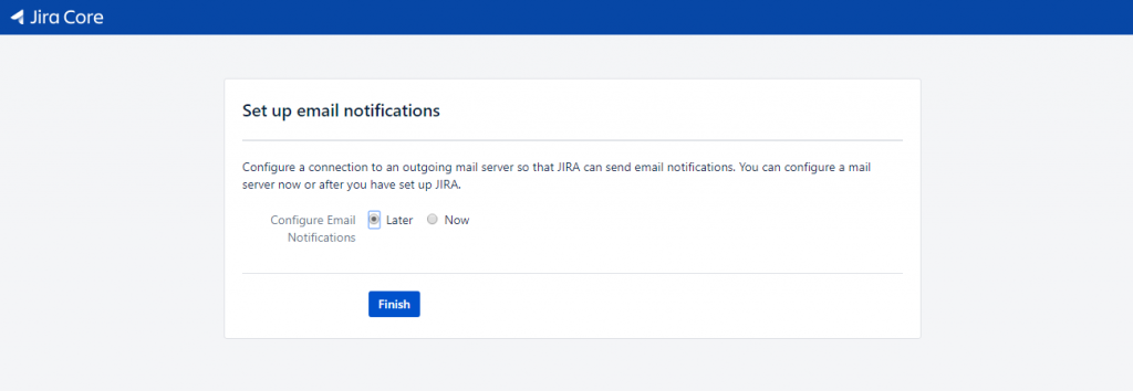 Jira - Set-up Email Later