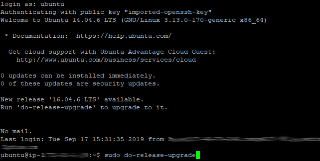 Ubuntu 14.04 to 16.04 LTS - 01