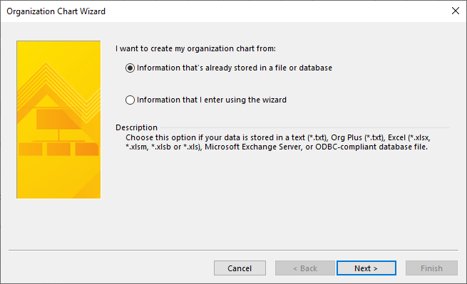 Visio Organization Chart Wizard