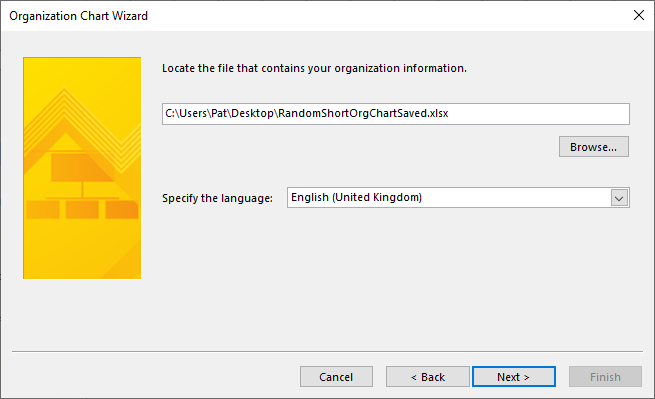 Org Chart Wizard Step 3