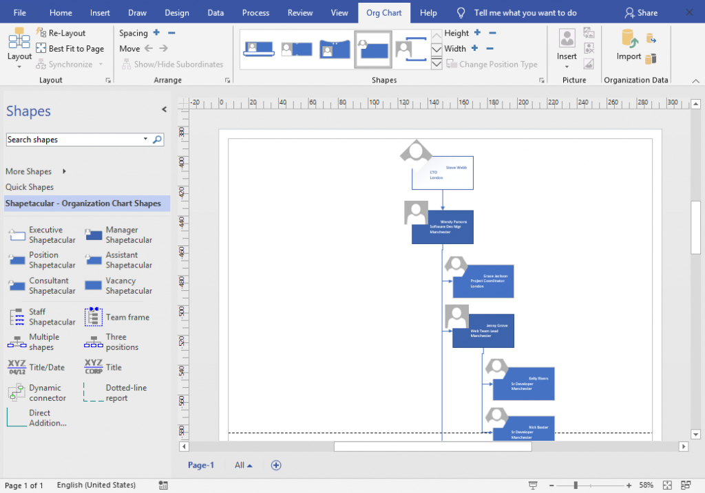 Org Chart Simple Styling 1