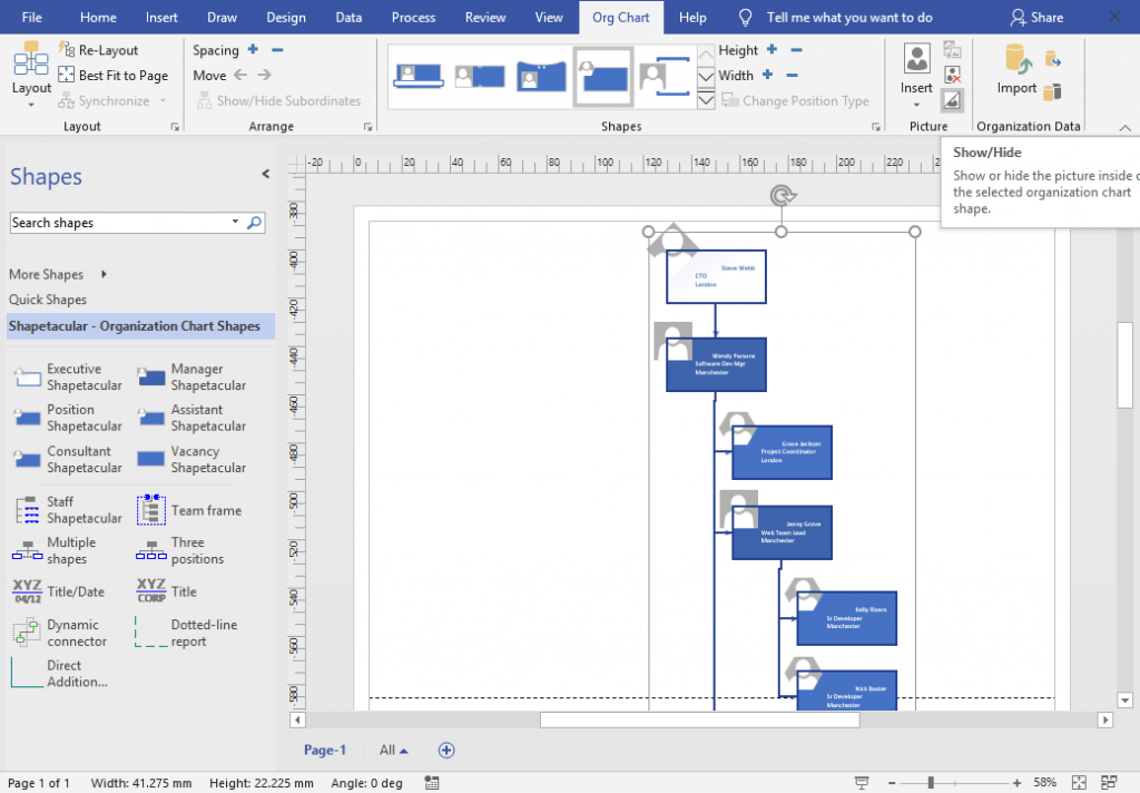 Org Chart Simple Styling 2