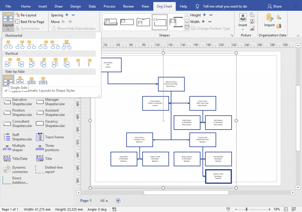 Org Chart Simple Styling 4