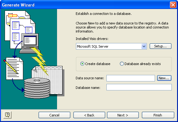 Visio Database Generate Wizard 2