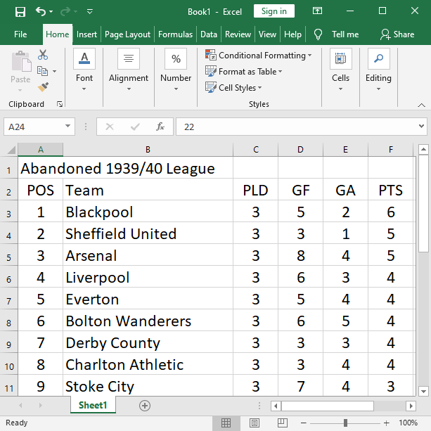 Need a formula to use for scoring predictions for Premier League games. :  r/excel